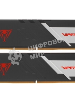 Оперативная память Patriot Viper Venom, DDR5, 32Gb (2x16Gb), 6400MHz, CL32, DIMM, с радиаторами, RGb, черный