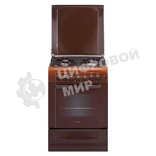 Плита комбинированная Gefest ПГЭ 6102-02 0001 коричневый, конфорок 4 газовых, духовка 55 л, 60 см x 85 см x 60 см