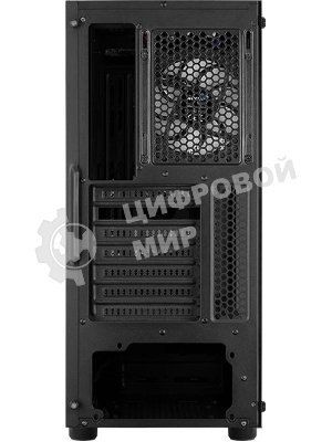 Компьютерный корпус Aerocool/Formula Menace Saturn FRGB-G-BK-v1 черный без БП ATX 4x120мм 2xUSB2.0 1xUSB3.0 audio bott PSU