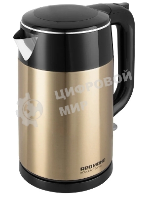 Чайник электрический Redmond RK-M1582 1.7л. 1800Вт золотистый/черный (корпус: нержавеющая сталь)
