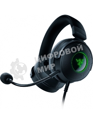 Гарнитура Razer Kraken V3 чёрный, проводная, USB, подсветка