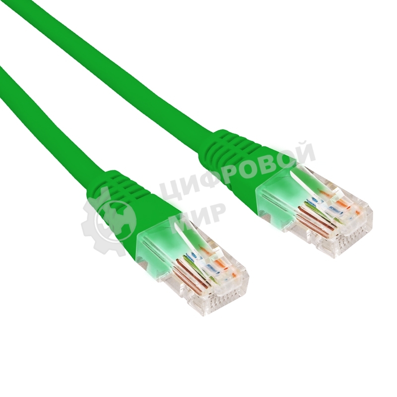 Патч-корд U/UTP Rexant cat.5e, RJ45-RJ45, 26AWG, ZH нг(А)-HF, зеленый, 1,5 м