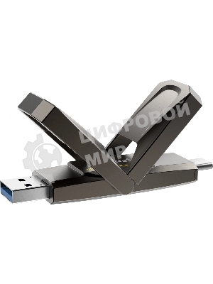 Флешка USB Netac US5 (NT03US5C-256G-32TA), 256Gb, USB 3.2/TypeC, R/W/ 550/500, черный