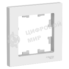 Рамка 1-м AtlasDesign белый SchE ATN000101