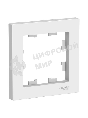 Рамка 1-м AtlasDesign белый SchE ATN000101