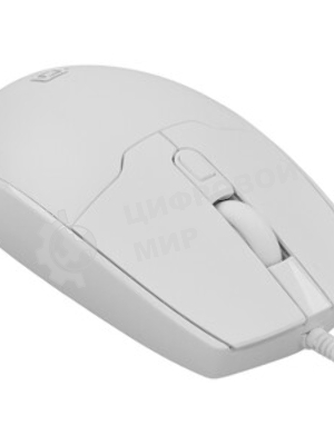 Мышь проводная Oklick 147M белый, 2000 dpi, USB, кнопки - 4