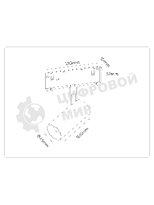 Трековый светильник GL2305 BK черный IP20 12W 3CCT 3000-6000K 48V 24° D45*100