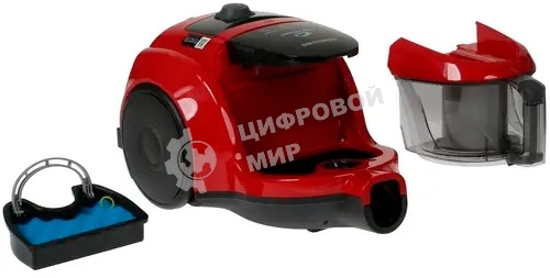 Пылесос Samsung VCC4520S3R/XEV красный, 350/1600 Вт, уборка сухая, пылесборник контейнер 1.3 л