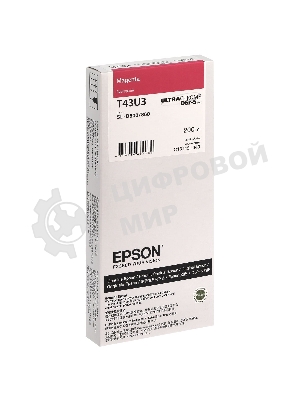 Картридж струйный Epson T43U (C13T43U340) пурпурный (200 мл) для SureLab SL-D800