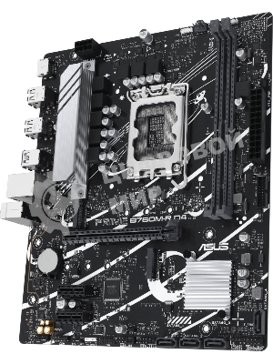 Материнская плата ASUS PRIME B760M-R D4, LGA 1700, Intel B760, 2xDDR4, 4xSATA, 2xM.2, 1xPCIe 4.0 x16, 1xPCIe x1, 1xHDMI, 1x 2.5Gb LAN, 4xUSB-A 2.0, 4xUSB-A 3.2 Gen 1, 3x3.5 мм, 7.1, mATX