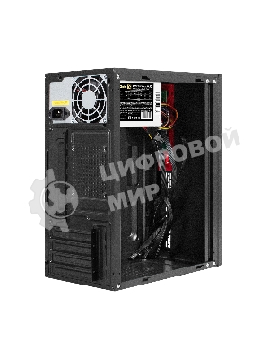 Компьютерный корпус Minitower ExeGate EX299408RUS BAA-403-AA500 (mATX, БП AA500 с вент. 8см, 2*USB, HD Audio, черный)