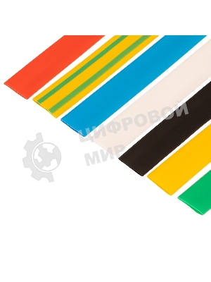 Набор термоусаживаемых трубок Rexant №18 ТУТ нг 12/6 мм, 7 цветов (упак. 21 шт. по 10 см)