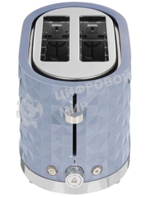 Тостер Galaxy Line GL 2912 серый, 1200 Вт, 2 слота