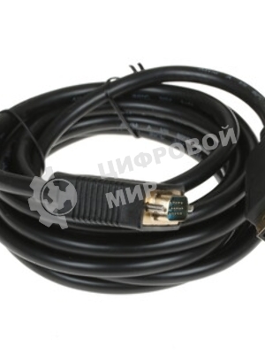 Кабель DisplayPort->VGA Cablexpert CCP-DPM-VGAM-10, 3м, 20M/15M, черный, экран, пакет