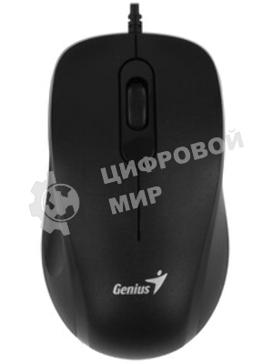 Мышь проводная Genius DX-101 черный, 1200 dpi, USB, кнопки - 3