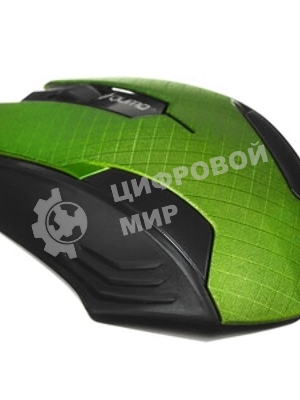 Мышь проводная Qumo Office M14 зеленый, 1000 dpi, USB, кнопки - 3