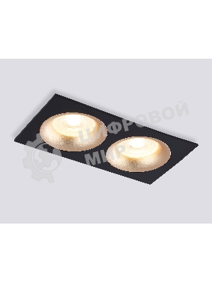 Светильник Ambrella light TN102735/2 BK/GD черный/золото GU5.3 175*92*23