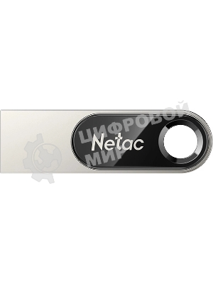 Флешка USB Netac U278 (NT03U278N-128G-32PN), 128Gb, USB 3.0, R/W 110/45, серебристый/черный