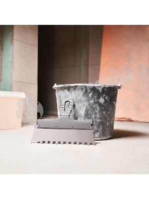 Шпатель фасадный Rexant 250 мм зуб 10х10 нержавеющая сталь, пластмассовая рукоятка