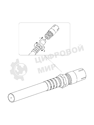 Переходник PROconnect гнездо F-гнездо TV