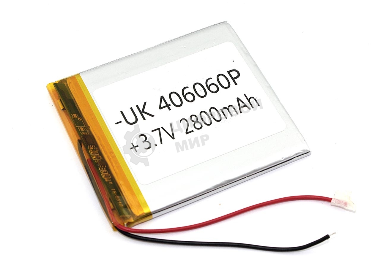 Аккумулятор Li-Pol (батарея) 4x60x60мм 2pin 3.7V/2800mAh