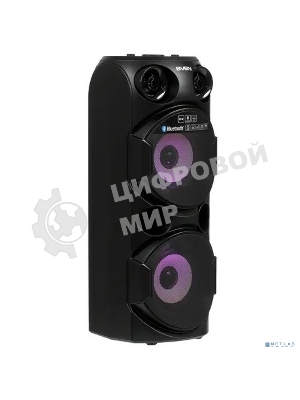 Колонка АС SVEN PS-750, черный (80 Вт, TWS, Bluetooth, FM, USB, microSD, LED-дисплей, 2х4400мА*ч)
