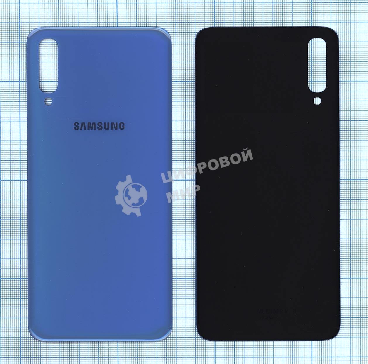 Задняя крышка для Samsung A705F Galaxy A70 (2019) синий