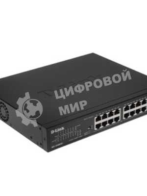 Коммутатор D-Link DES-1018MPV2, 16×100 Мбит/с + 2×1 Гбит/с Combo, неуправляемый