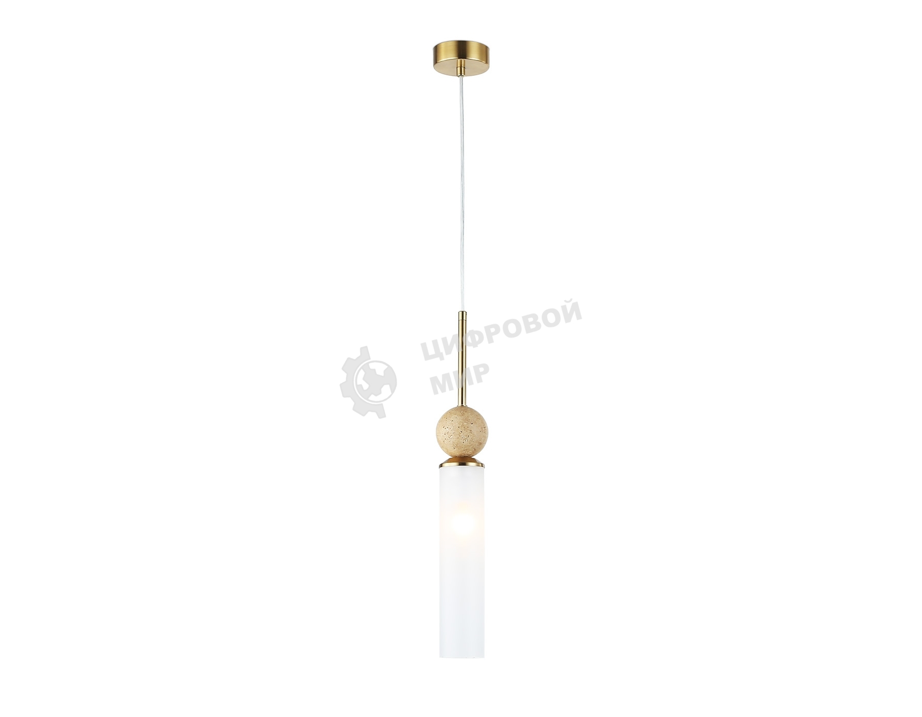 Светильник Ambrella light LH53256 BS/FR латунь/белый матовый E14 max 40W D80*470