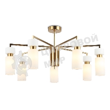 Люстра Ambrella light LH56126/7 BS/FR латунь/белый матовый E14*7 max 40W D705*350