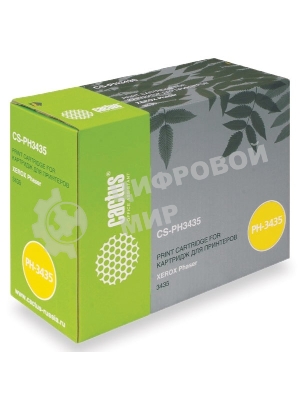 Картридж лазерный Cactus CS-PH3435 (106R01415) черный (10000 стр.) для Xerox Phaser 3435
