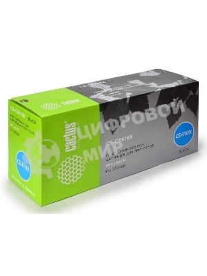 Картридж лазерный Cactus CS-CE410X черный (4000 стр.) для HP CLJ Pro 300 Color M351/Pro 400 Color M451