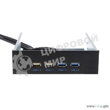 Планка USB на переднюю панель ExeGate U5H-614, 5.25