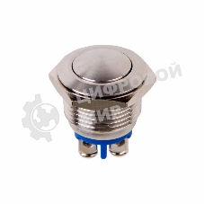 Кнопка антивандальная Rexant Ø16 Б/Фикс (2c винт) (ON)-OFF сфера