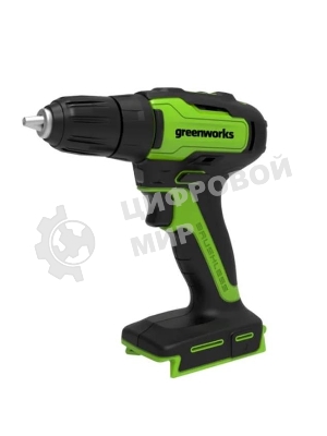 Дрель-шуруповерт GREENWORKS 3704007UA, 24 В, 0 Ач, 90 Нм, бесщеточный