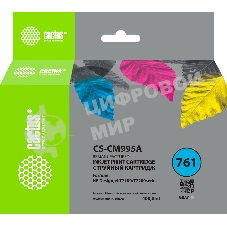 Картридж струйный Cactus CS-CM995A №761 серый (400мл) для HP DesignJet T7100/Т7200