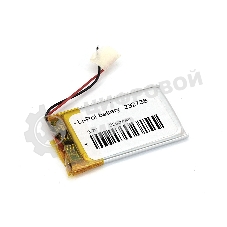 Аккумулятор Li-Pol (батарея) 2.3x27x38 мм 2pin 3.7V/220mAh