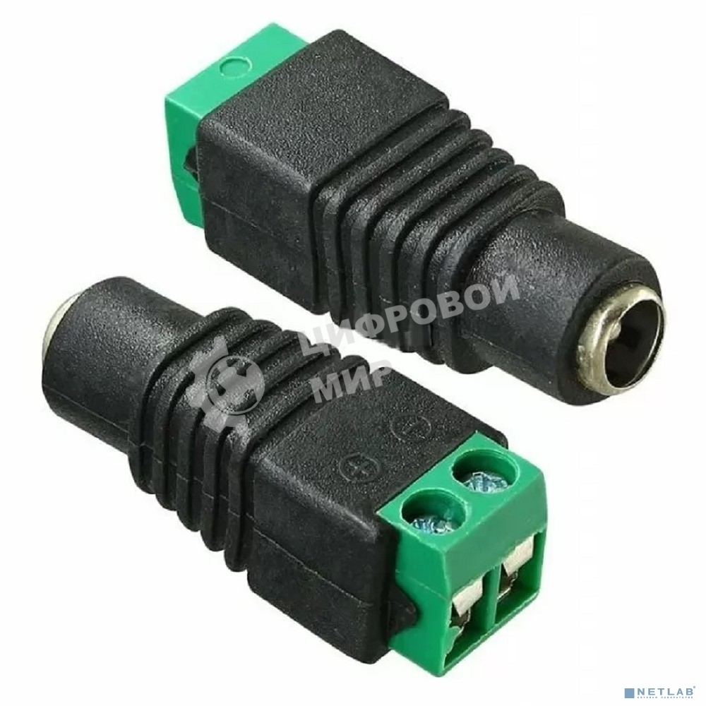 Разъем питания PROconnect гнездо 2.1х5.5 мм с клеммной колодкой