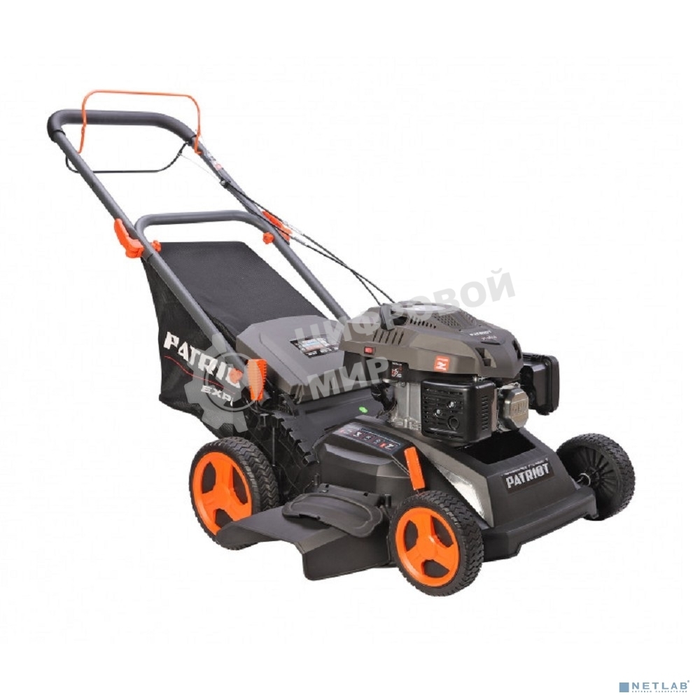 Газонокосилка бензиновая PATRIOT PT 66LS, 201сс, 6,5л.с., 66см, 70л. трав., метал. дека, привод на колеса, мульчирование, боковой выброс, 2 ножа