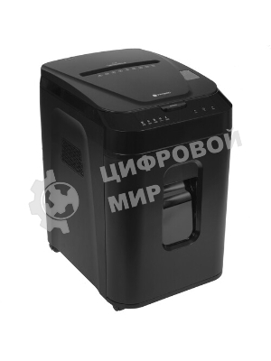 Шредер ГЕЛЕОС АП40-4, DIN P-4 (4 ур-нь секр.), фрагмент 3,9х12мм, АВТОПОДАЧА 170 лист (70г/м2), пл.карты/скрепки/скобы, 37 литров