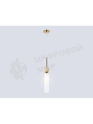 Светильник Ambrella light LH53256 BS/FR латунь/белый матовый E14 max 40W D80*470