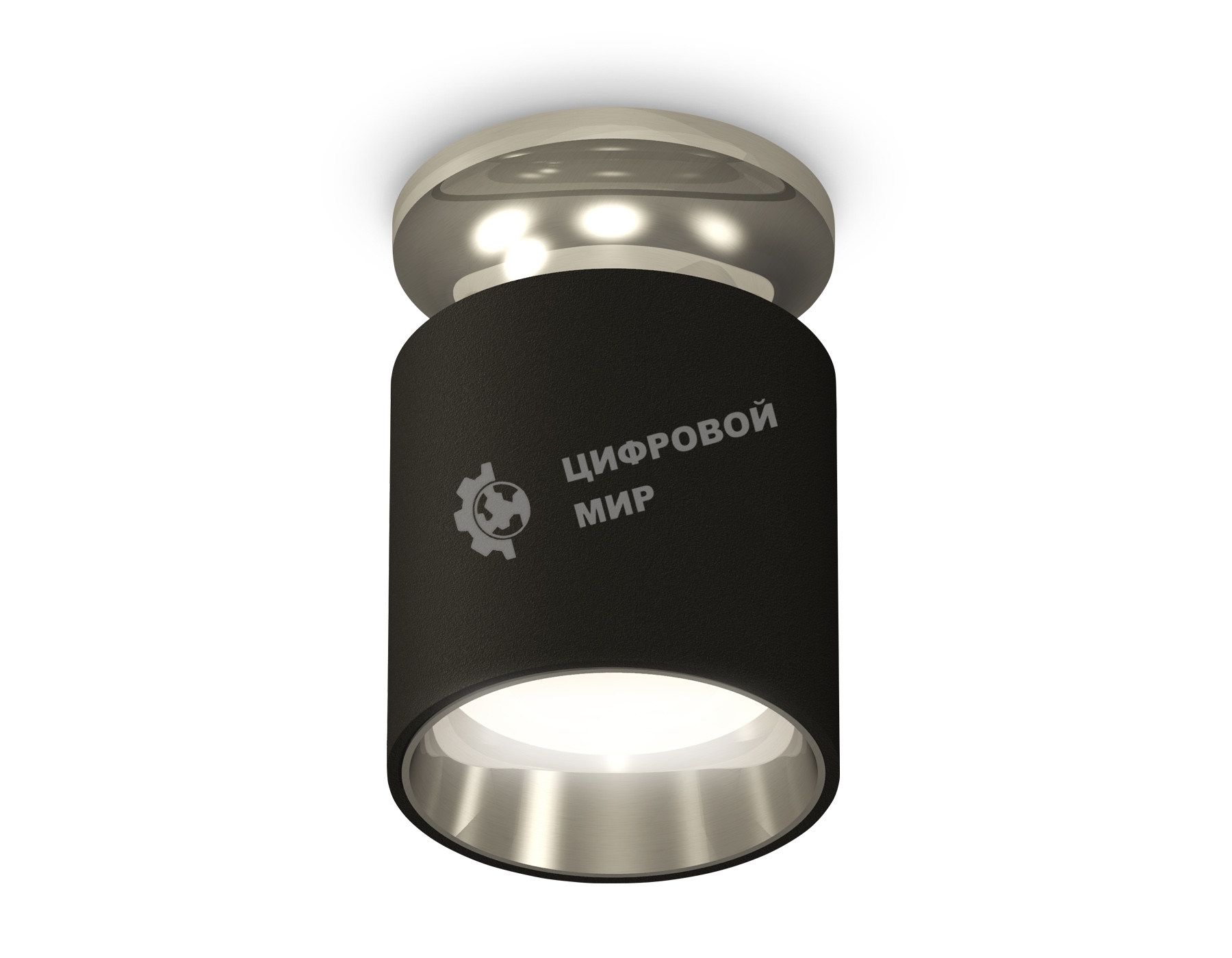 Светильник Ambrella Light XS6302122 SBK/PSL черный песок/серебро полированное MR16 GU5.3 (N6903, C6302, N6112)