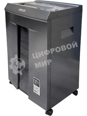 Шредер Office Kit S300 0,8x5 черный (секр.P-7) фрагменты 8лист. 33лтр. пл.карты CD