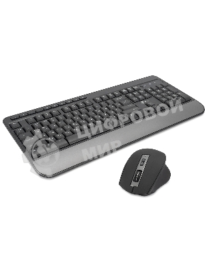 Комплект клавиатура+мышь Oklick S290W беспроводной, USB, 1600 DPI, чёрный