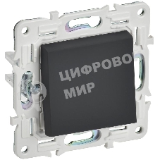 Выключатель проходной 1-кл. SKANDY 10А SK-V02G графит IEK SK-V12-0-10-K53