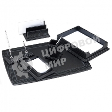 Настольный набор Good Sunrise BK6DX-1 (6 предметов) дуб дерево/МДФ черный