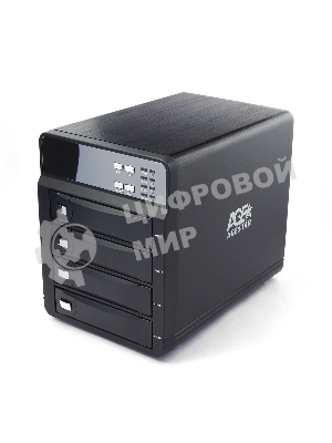 Внешний корпус для HDD AgeStar 3C4B3A1 SATA II алюминий черный LCD 3.5