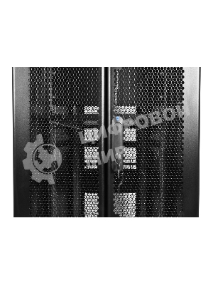 Шкаф серверныйЦМО! ПРОФ напольный 42U (800x1200) дверь перфорированная 2 шт., черный, в сборе (ШТК-СП-42.8.12-44АА-9005)