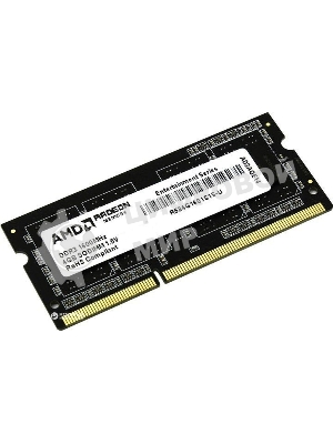 Оперативная память AMD Radeon R5, DDR3, 4Gb (1x4GB), 1600MHz, CL11, SO-DIMM