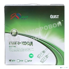 Патч-корд литой Aopen/Qust UTP cat.5е 30м серый